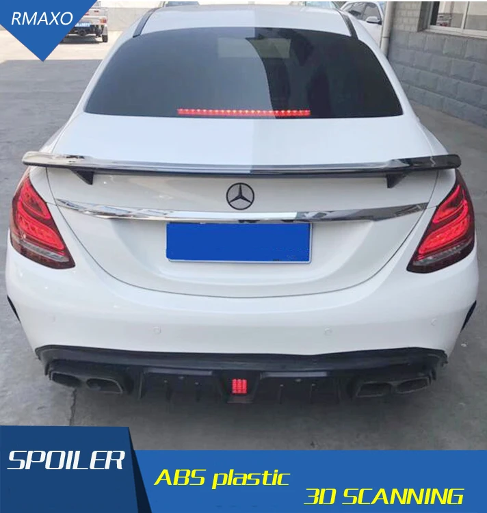 Спойлер для Benz W205 задний спойлер из АБС-пластика C180 C200 C260 2015 | Автомобили и