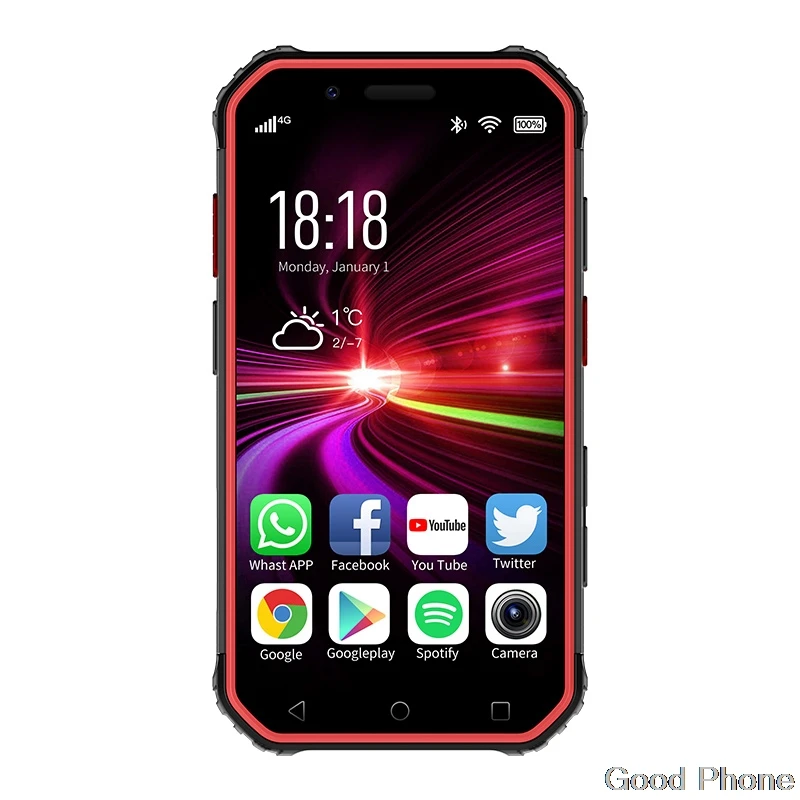 S10 red Soyes S10 3g 32G водонепроницаемый мини-смартфон Android 6,0 MTK6737 1800mAh Soyes XS мобильный телефон NFC для распознавания лица и отпечатков пальцев - Цвет: S10 red