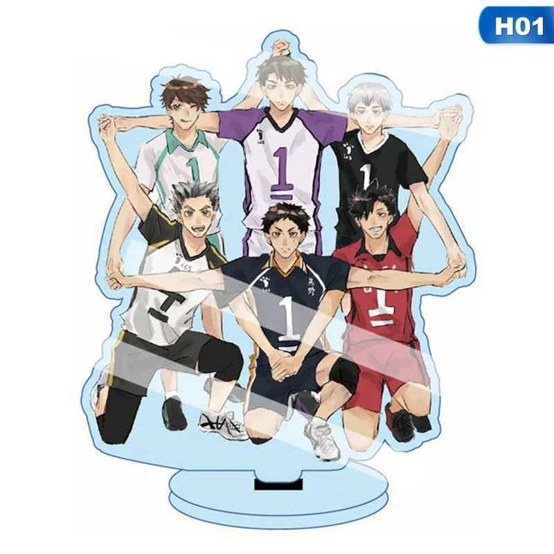 

Model Stand Toys Action 15cm Anime Haikyuu!! Hinata Kageyama Tsukishima Sugawara Acrylic Figures Figures Decor Gift