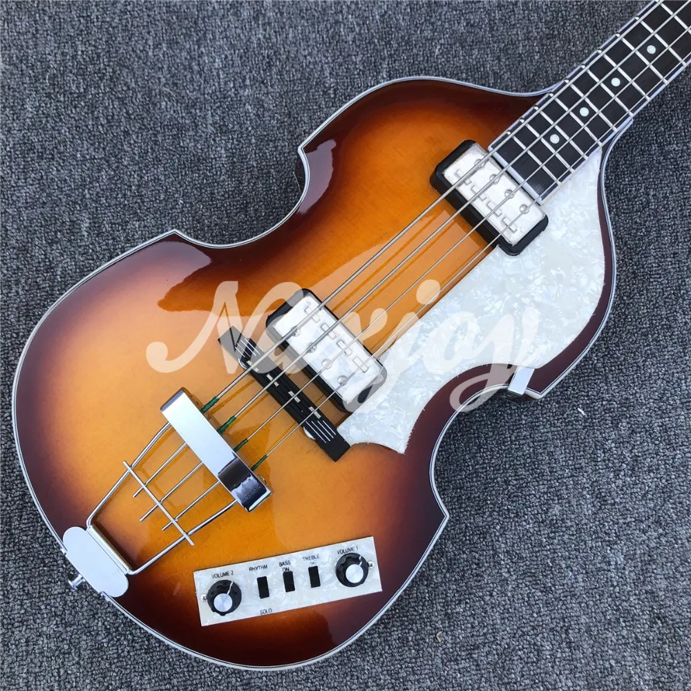 Sunburst Hofner 4 струны бас гитара скрипка BB2 значок серии Hofner табак взрыв Винтаж CT электрический бас