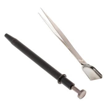 

4 Prong Diamond Gemstone Bead Pick Up Tools Diamond Tweezer With Scoop Kit