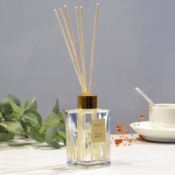 

125ml Reed Oil Diffusers Set with 6pcs Aroma Natural Sticks Glass Bottle and Essential Oil Room No Fire Aromatherapy Oil Sets