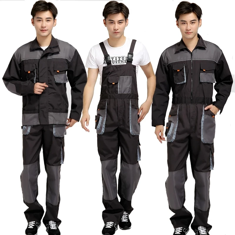 Мужские рабочие комбинезоны Мужская рабочая одежда Униформа модные для