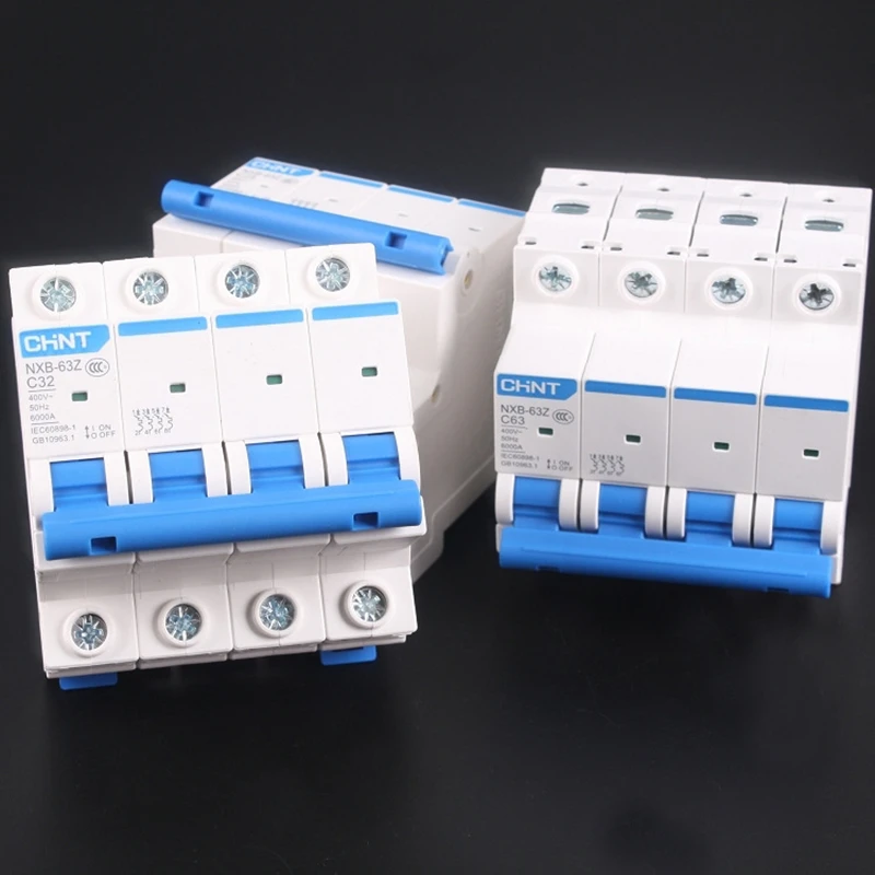 

CHNT CHINT NXB-63 4 P 1A 2A 3A 6A 10A 16A 20A 25A 32A 40A 63A 230 V 380 V Circuito Em Miniatura disjuntor MCB NOVO DZ47