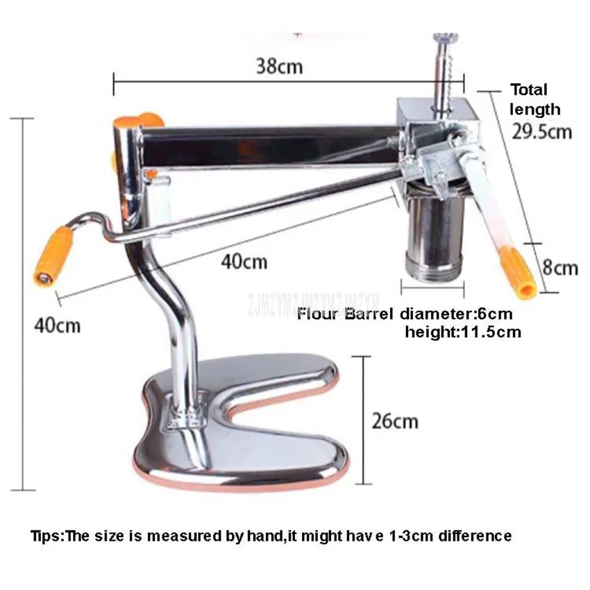  Household Pasta Manual Noodle Maker Handmade Spaghetti Noodle Pressing Machine Hand-Operate Dough C
