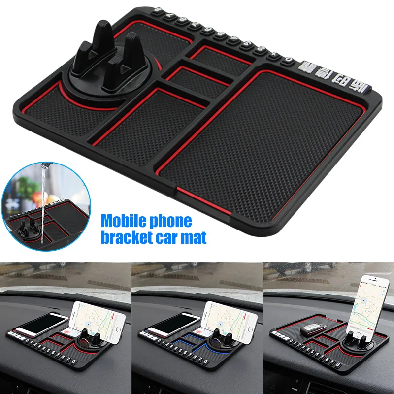 Car Dashboard Anti Slip Mat Pad GPS Mobile Phone Holder Stand Number Plate Accessories GDeals Car Dashboard Anti Slip Mat Pad GPS Mobile Phone Holder Stand Number Plate Accessories GDeals