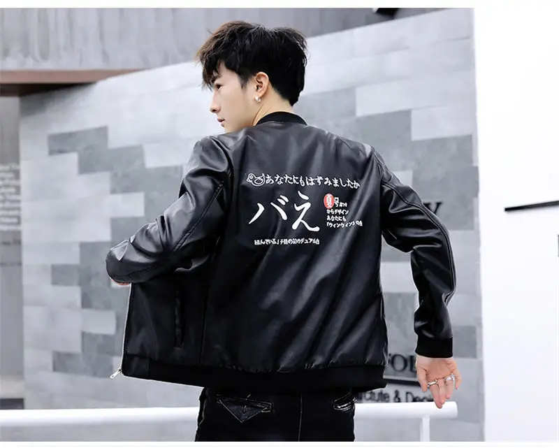 VERSMA пилот мотоциклетный бомбер мужская кожаная куртка пальто японский Harajuku Slim Fit бейсбольная мужская кожаная байкерская куртка Прямая поставка