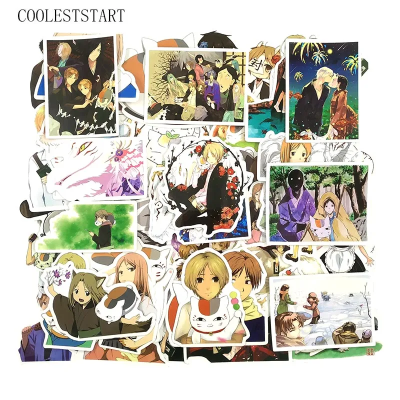 50 Pcs /Set Japan Anime Natsume Yuujinchou Stickers For Kids Fridge Gift Applique Motorcycle Skateboards Bicycles Phone Diaries