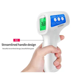 

3 Color Digital LCD Infrared Thermometer Kids Forehead Ear Temperature Meter Non-contact rapid temperature measurement