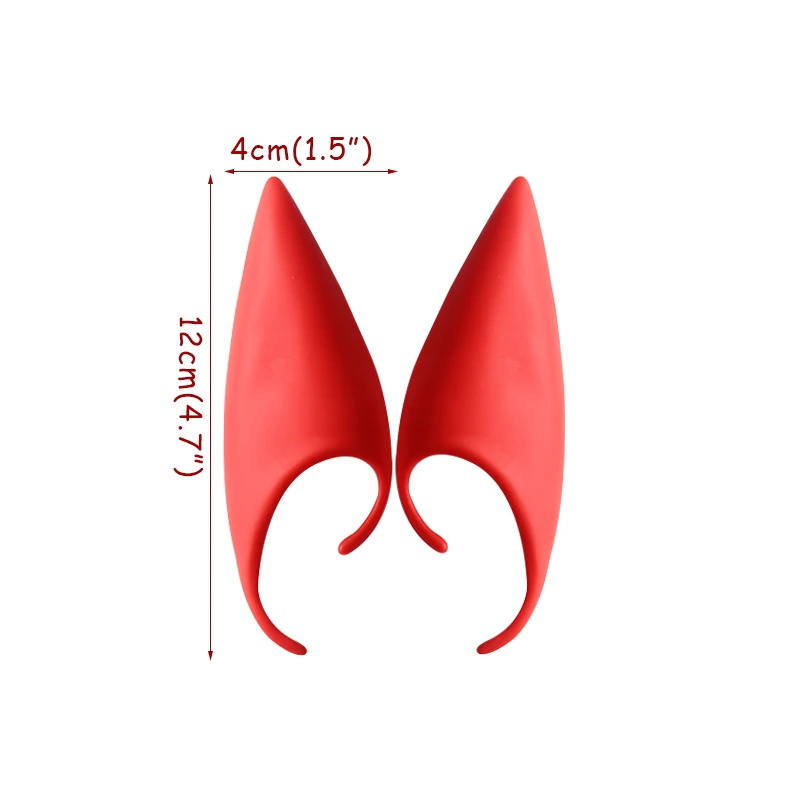 1 пара вампирские зубы зомби латекс эльф дьявольская ведьма уши косплей маска для Хэллоуина маскарадные костюмы для вечеринки праздничные вечерние реквизиты - Цвет: 1pair elf ear