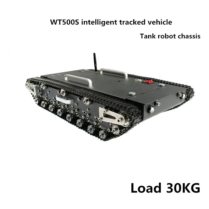 WT500/WT500S 2WD из нержавеющей стали гусеничный Танк робот шасси Мобильный смарт автомобиль 30-45 кг нагрузки