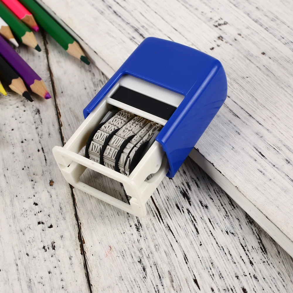 Штамповка набор грязи ручка для самоделки счет штамп с датой-2027 ABS Ретро домашний студенческий английский удобный набор колес