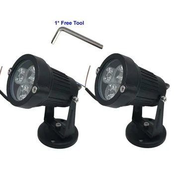 

2pcs LED Spike Light Garden 110V 220V LED Lawn Lamp Landscape Light Waterproof 9W Outdoor Garden Lighting Green Red Blue 3W 9W