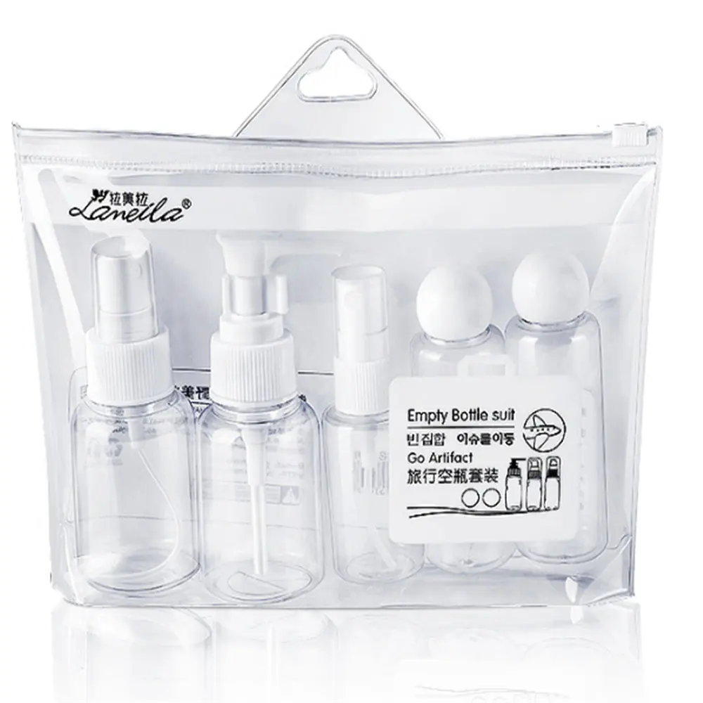 

5Pcs/Set Travel Mini Refillable Makeup Cosmetic Bottles Plastic Transparent Empty Eyeshadow Make Up Container Bottle