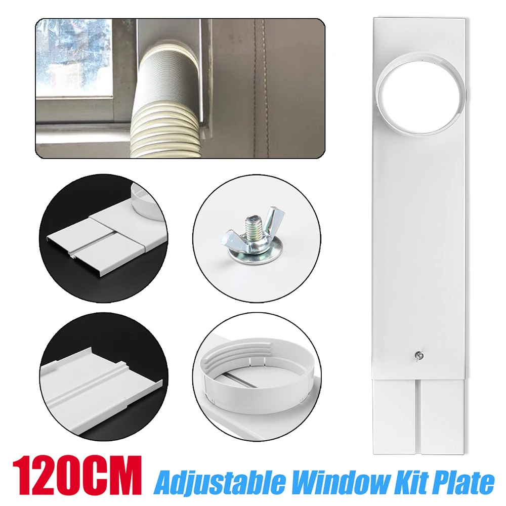 

Hot New Adjustable Window Kit Plate + Window Adaptor For Portable Air Conditioner