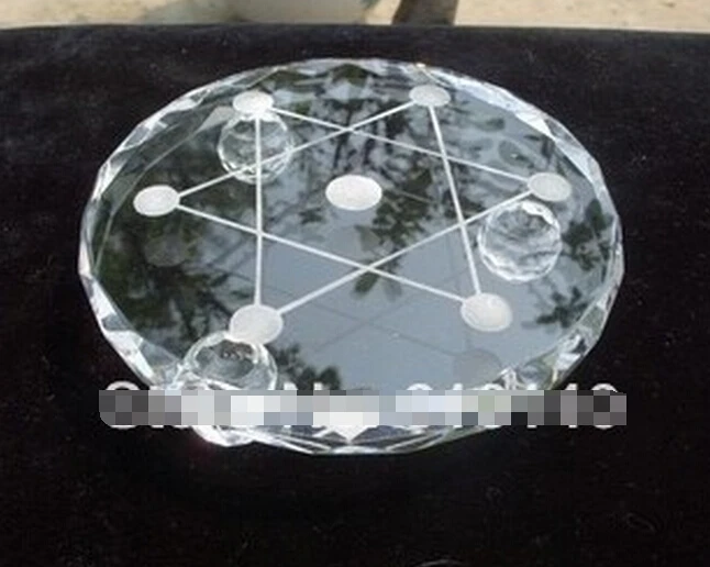 905++++++ TRANSPARENT QUARTZ CRYSTAL GLASS POINT BALL STAND | Дом и сад