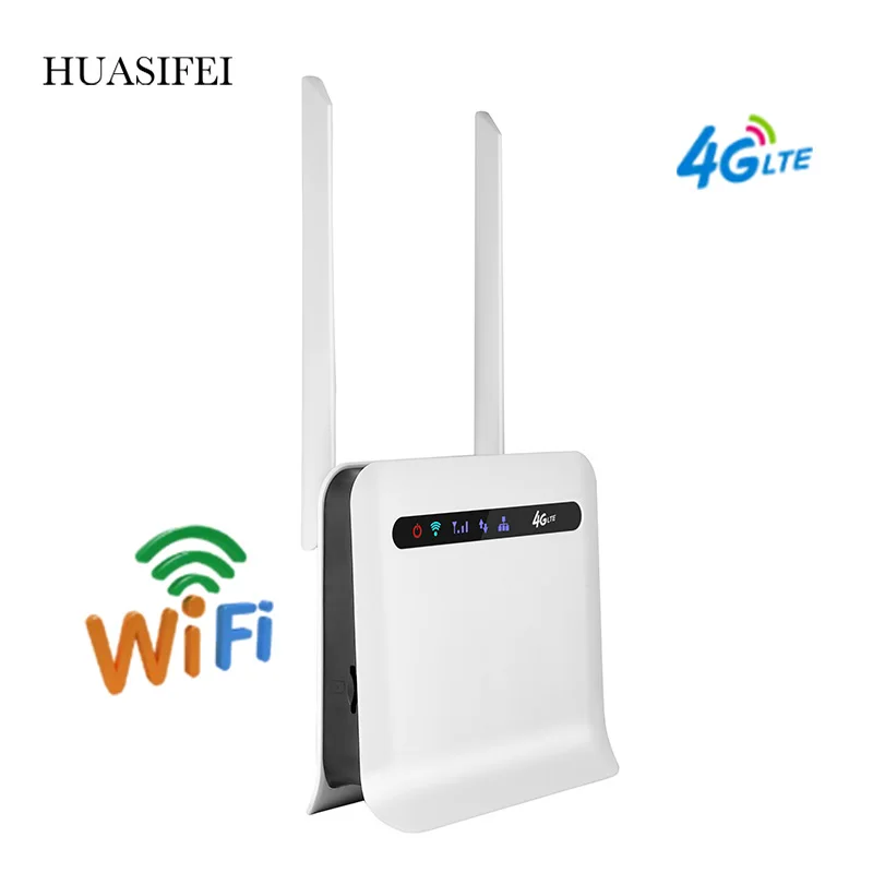 HUASIFEI 300 Мбит/с 4G беспроводной wi-fi роутер модем 2 4 ГГц с sim-картой WAN/LAN разобранных