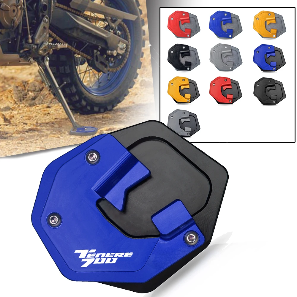 FOR YAMAHA TENERE 700 Tenere700 XTZ 700 T700 2019 2020 2021 Motorcycle Accessories Side Stand Enlarge Plate Kickstand Extension