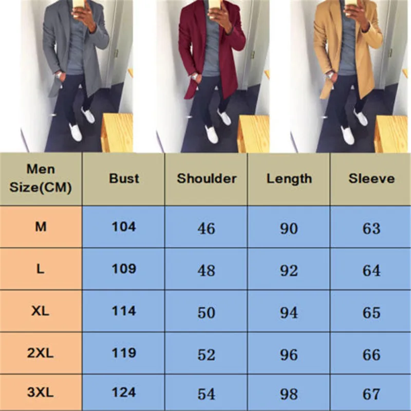 Мужской шерстяной Тренч Modis с открытой строчкой теплое длинное пальто в стиле