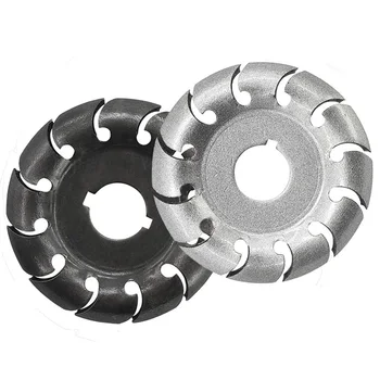 

12 Teeth Wood Carving Disc, 2.5In Wood Shaping Disc 3/5In Bore,Extreme Shaping Disc Grinding Wheel Disc for 100/115 Angle Grinde