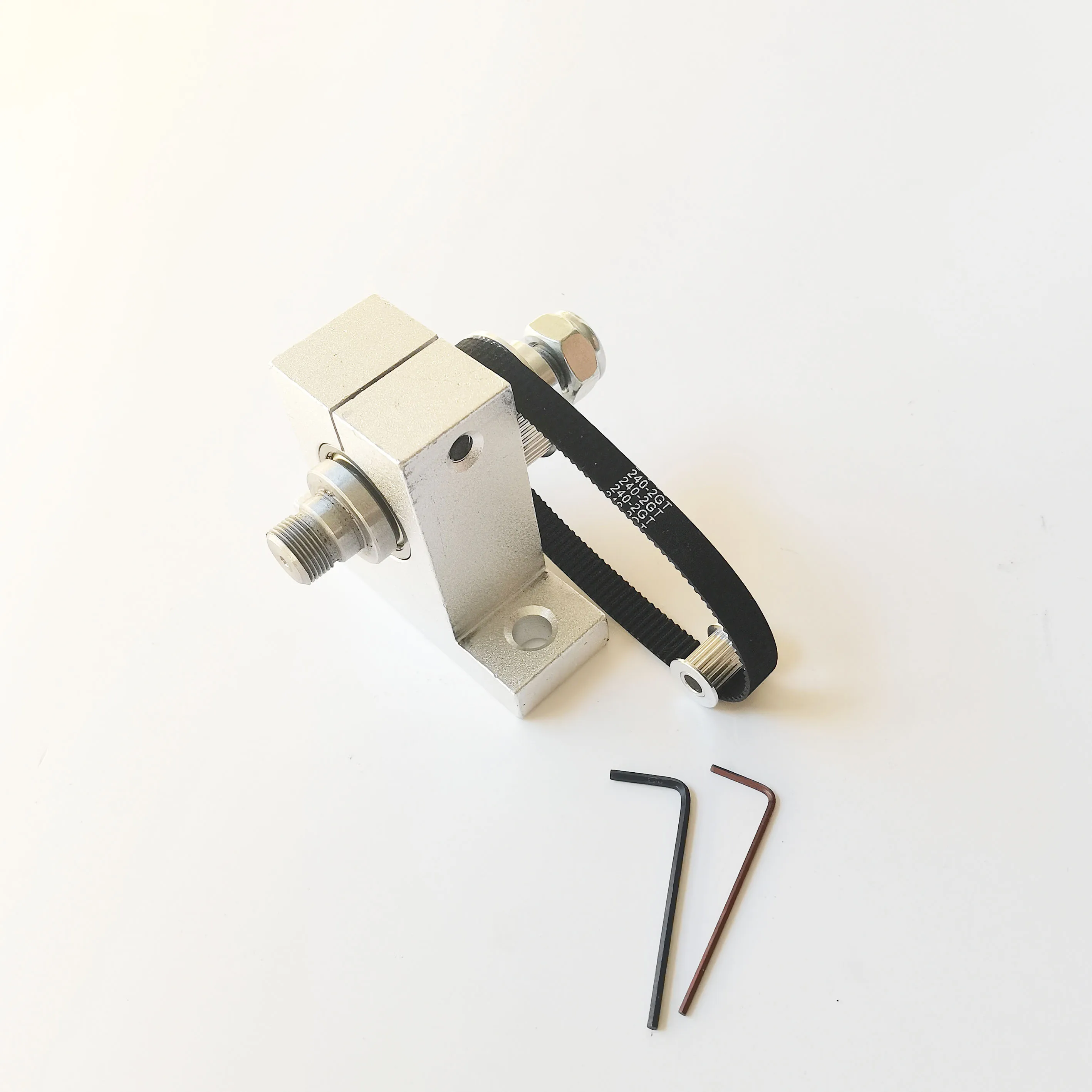 

M14x1mm M14 Spindle Shaft Simple miniature woodworking lathe spindle aluminum alloy bracket