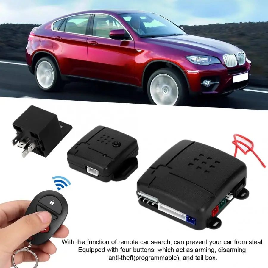 Alarme voiture 18 запрограммированная система дистанционного управления блокировка автомобиля Охранная сигнализация модифицированное дополнение авто аксессуары