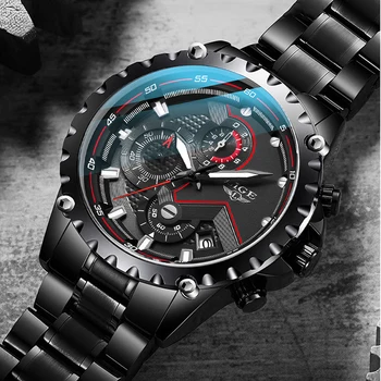 

Relogio Masculino 2020 LIGE New Mens Watches Top Brand Luxury Stainless Steel Clock Male Fashion Sport Waterproof Chronograph