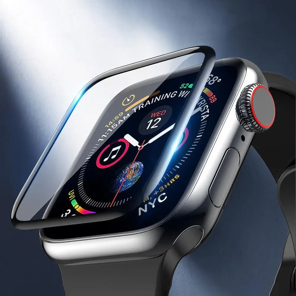

Curved Tempered Glass Screen Protector Film for iWatch 1/2/3/4/5 40mm 44mm 42mm