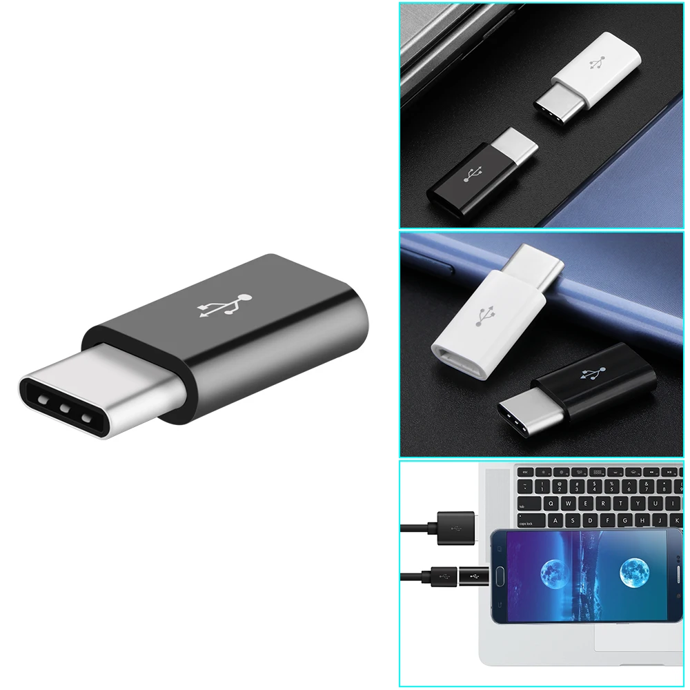 Изысканный маленький Micro Usb Женский к type-C Мужской Microusb к type C удобный адаптер конвертер для huawei samsung