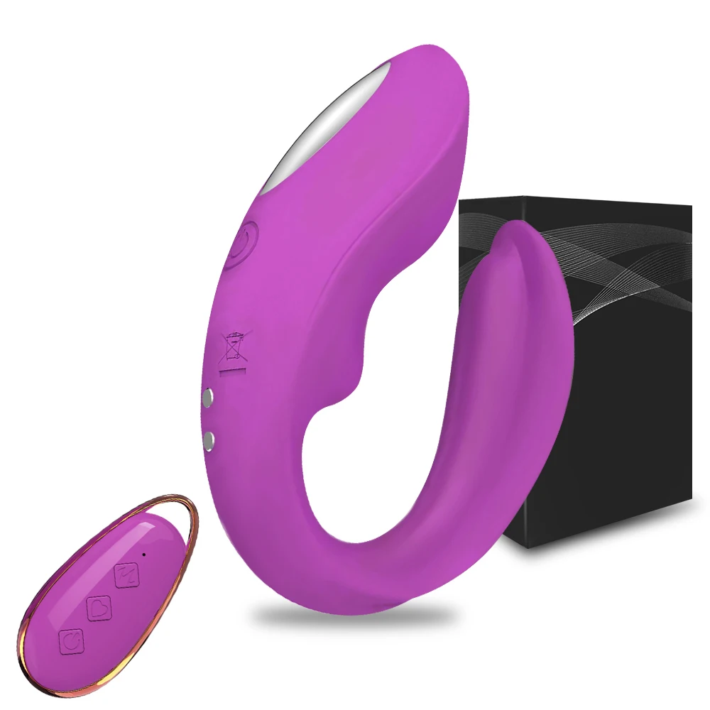 Potente 2 vibratore del motore stimolatore del clitoride femminile sesso delle donne coppia di controllo punto G indossabile dildo giocattoli per adulti 18_voghion.com