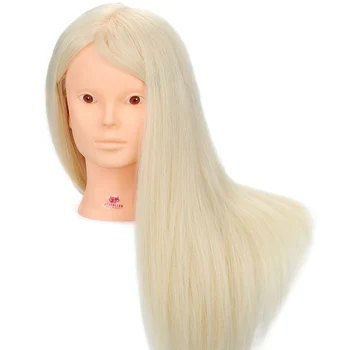 

Neverland 24'' 90% real Hair Makeup Practice Training Mannequin Head For Hairdressers Hairdressing Head Dummy Doll Hairstyles
