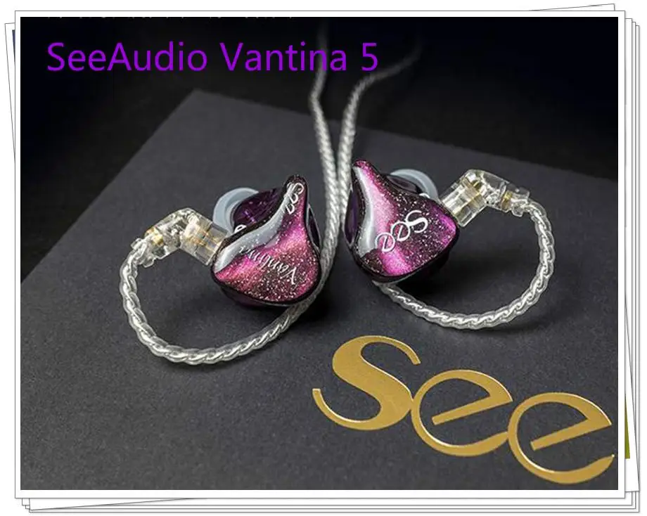 SeeAudio Vantina5 V5 5BA 5 Knowles Balanced Armature Tuning Customize HIFI Music Monitor DJ Studio Audiophile Earbuds Earphones