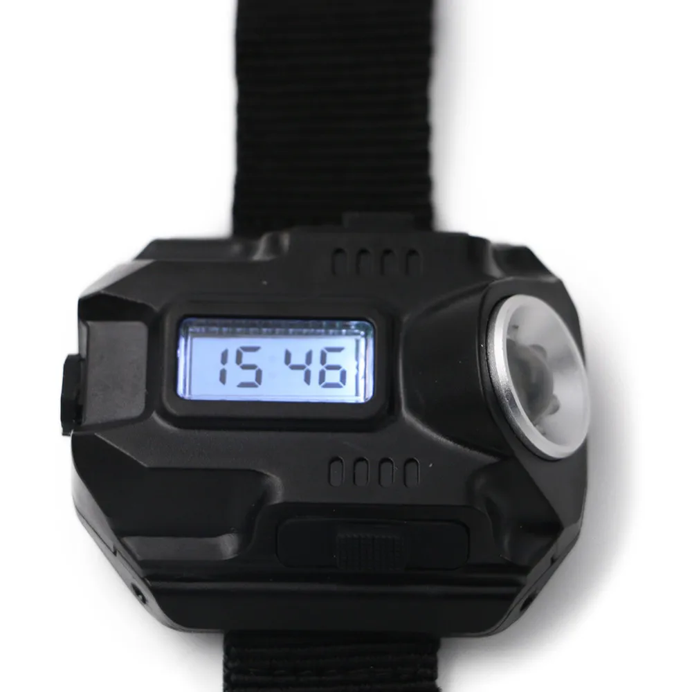 Portable Wrist Light XPE Q5 R2 LED Wrist Watch Flashlight Torch Light USB Charging Wrist Model Tactical Rechargeable Flashlight