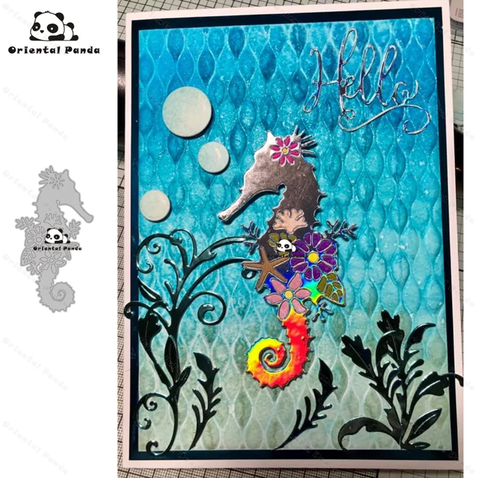 

New Dies Flower hippocampus Metal Cutting Dies diy Dies photo album cutting dies Scrapbooking Stencil Die Cuts Card Making