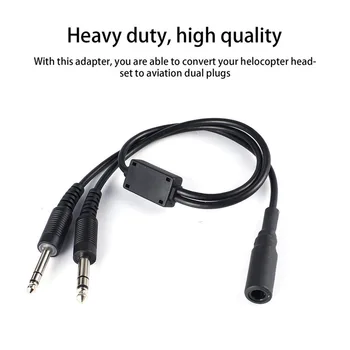 

Accessory Adapter Cable Headset Black Replacement 1pc Useful Practical
