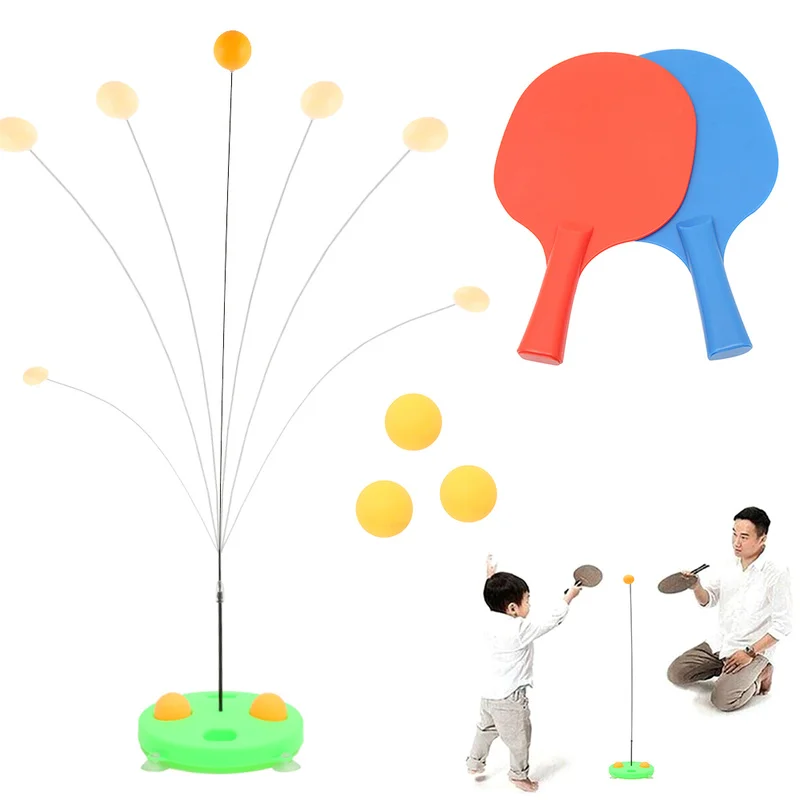 

1 Set Table Tennis Device Professional Trainer Soft Shaft Training Machine Elasticity Kid Adult Ping Pong Practice Trainer