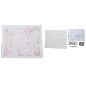 

DIY Oil Painting Paint By Number Kit & Sewing New Piano & Romantic Night 16x20 Inch (Frameless)