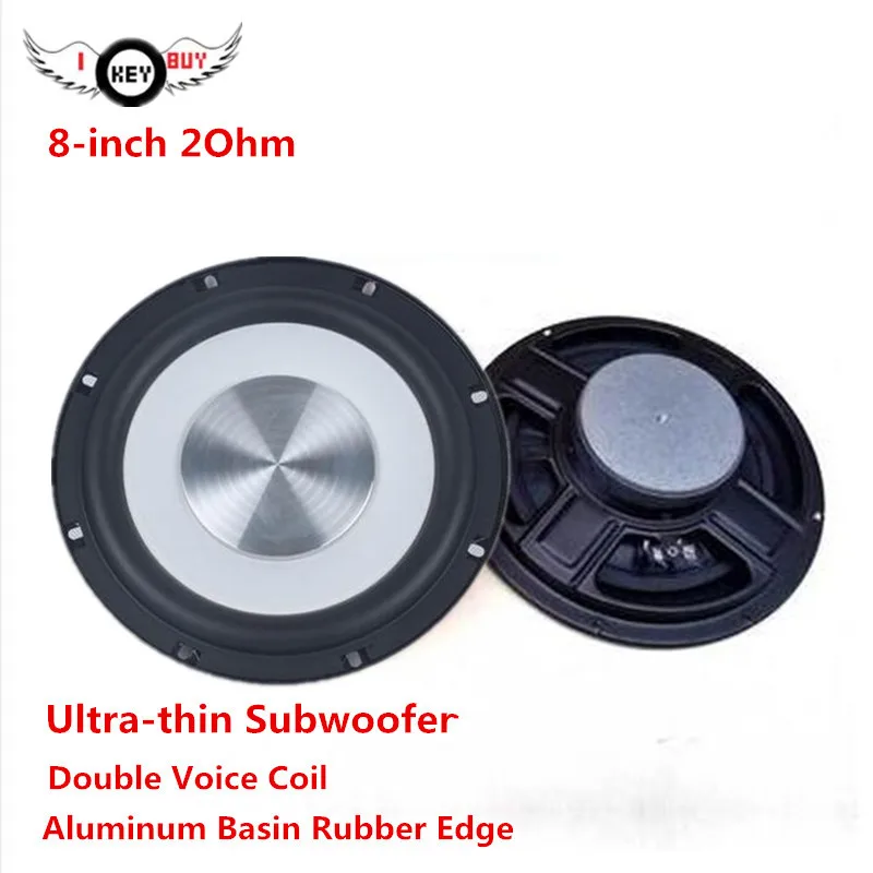 I Key Buy 1 шт. HiFi 8 дюймов 2 Ом мощный аудио сабвуфер двойная звуковая катушка супер