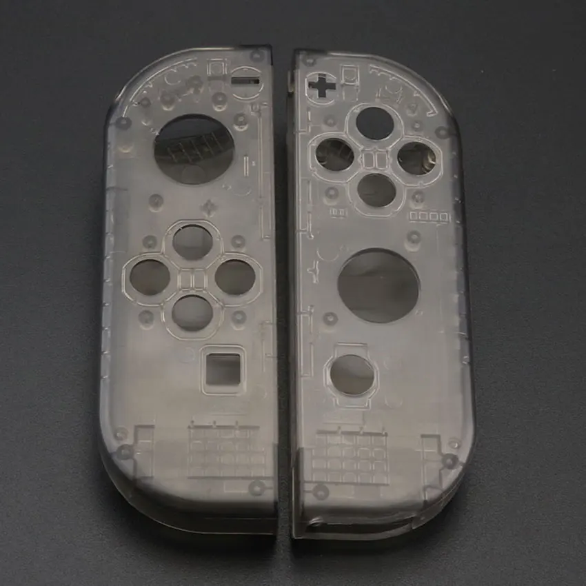 VV JCD корпус Оболочка Чехол для nintendo Switch NS NX Joy-Con контроллер Прозрачный Красный Синий Замена Защитный чехол s - Цвет: VV