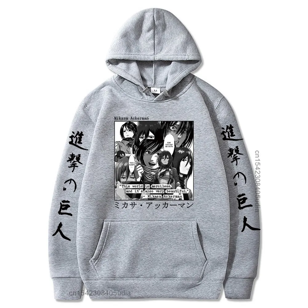 

Attack On Titan Hoodie Anime Women Camisas Streetwear Long Sleeve Print Sportswear Aesthetic Harajuku Tops Unisex