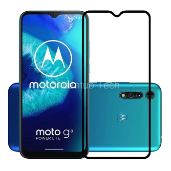 

30 Pcs/Lot 9H Premium Tempered Glass Full Coverage Screen Protector Protective Film for Motorola Moto G8 Power Lite