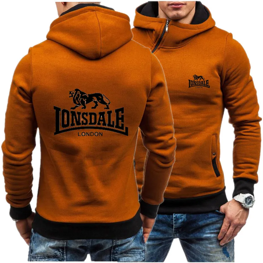 LONSDALE новейший повседневный спортивный свитер с капюшоном мужской толстовка