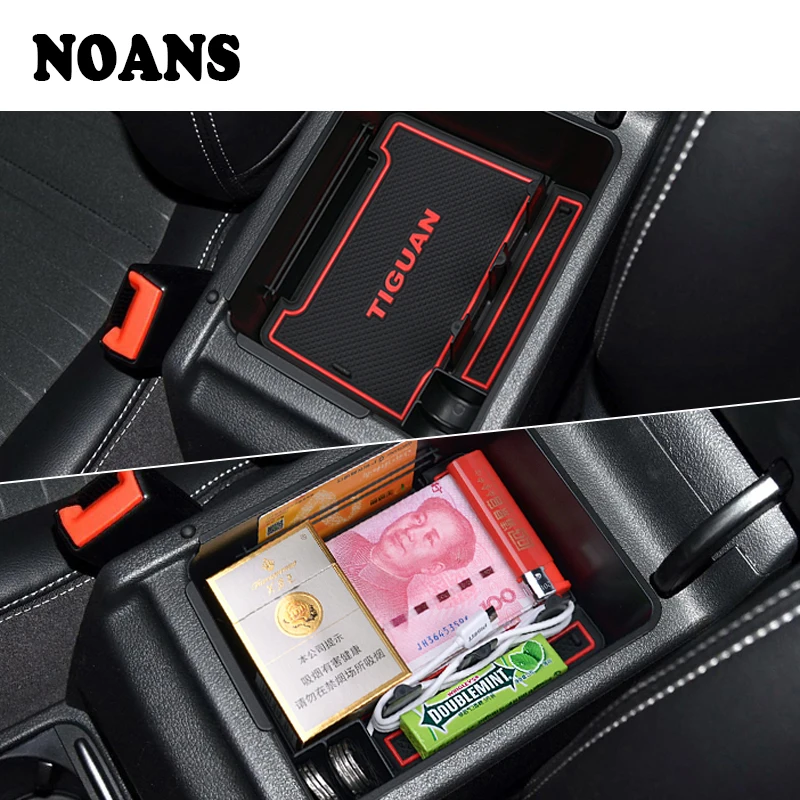 1pcs For Volkswagen CC VW Tiguan 2018 2017 MK2 MK1 2010-2016 Car Center Console Armrest Storage Box Covers Interior Decoration | Автомобили