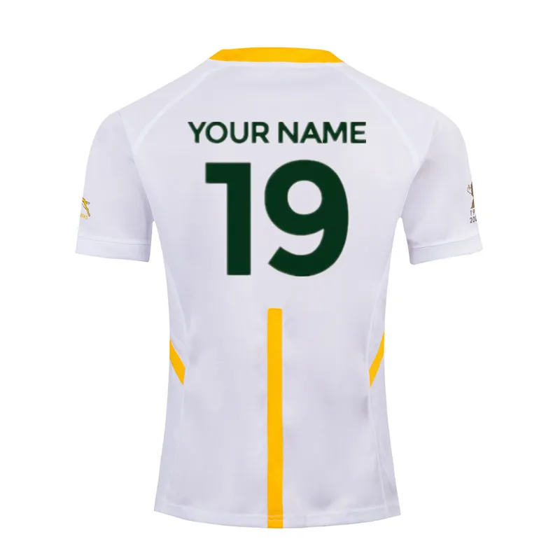 SOUTH AFRICA RUGBY HOME AWAY JERSEY size S-3XL Top quality Free shipping - Цвет: Print name number