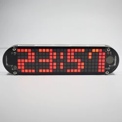 Horloge de bureau de haute précision DS3231, affichage créatif de matrice de points LED, Kit fini à faire soi même 