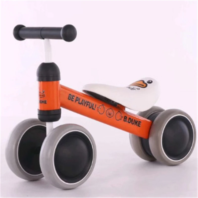 

Children's Bicycle Balancing Scooter Walk Car Four-wheel 1-3 year Kid's Car Toy Children's 12 Inches Portable Bike Ride On Cars