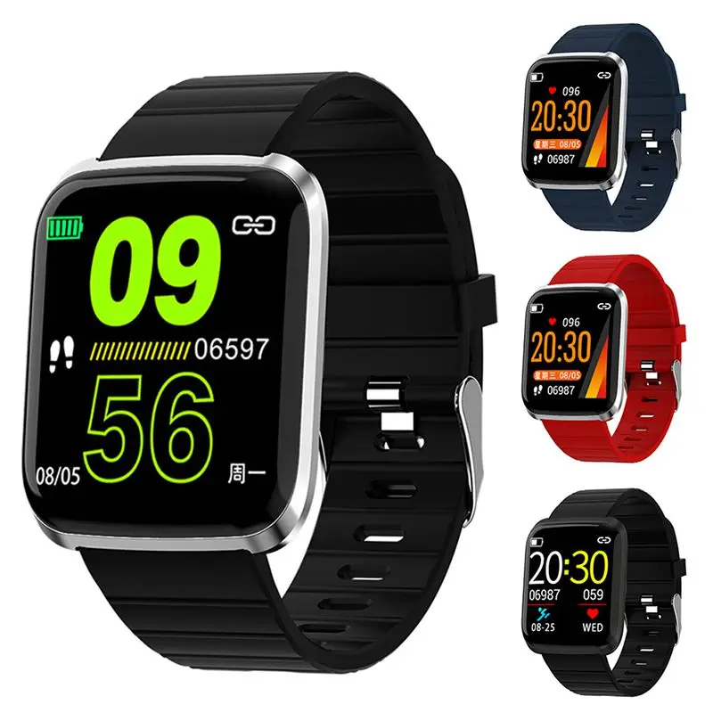 116Pro Bluetooth Смарт часы цветной экран браслет спортивные фитнес-браслеты трекер монитор сердечного ритма для Android IOS
