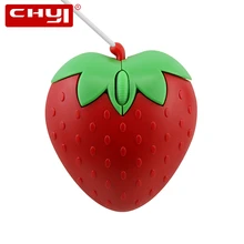 Проводная компьютерная мышь, Портативная оптическая 3D мышь Mause для девочек, подарок для детей, милая маленькая Клубничная мышь для ПК, ноутбука, ноутбука Macbook Air