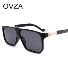 OVZA очки для вождения Мужские солнцезащитные очки с плоским верхом Стильные прямоугольные черные очки S6095P