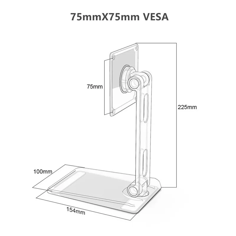   ˷̴  öƽ 귡Ŷ 360 ȸ ĵ,   Ȧ, 10 - 17 ġ ÷̿, 75x75mm  Ȧ